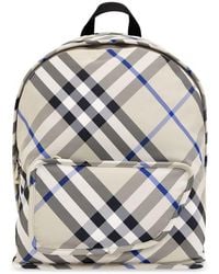 Burberry - Checked Backpack - Lyst