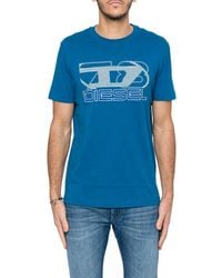 DIESEL - T-diegor-k74 Logo Printed Crewneck T-shirt - Lyst