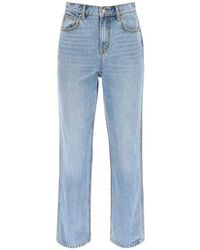 Tory Burch - High-waisted Straight-cut Jeans - Lyst