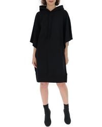 MM6 by Maison Martin Margiela - Graphic Print Oversized Hoodie Dress - Lyst