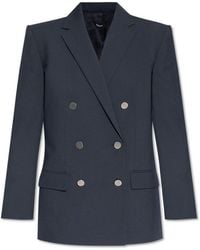 Theory - Double-breasted Boxy Blazer - Lyst