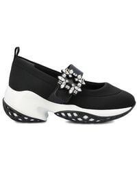 Roger Vivier - Viv' Run Embellished Buckle Ballerinas - Lyst