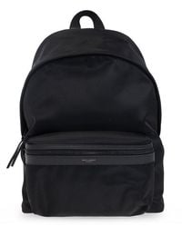 Saint Laurent - Backpack With Logo, - Lyst