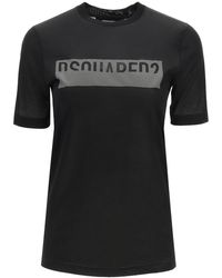 DSquared² Logo Print Tshirt - Black