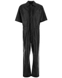Givenchy - Oversized Leather Jumpsuit - Lyst