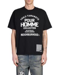 Yohji Yamamoto - X Neighbourhood Slogan-Printed Crewneck T-Shirt - Lyst