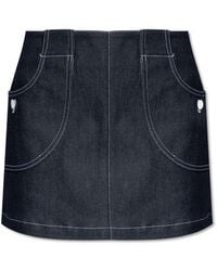 A.P.C. - Denim Mini Skirt - Lyst