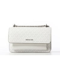 Michael Kors - Monogram Printed Chain-Linked Shoulder Bag - Lyst