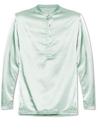 Tom Ford - Half Buttoned Long-sleeved Pyjama Top - Lyst