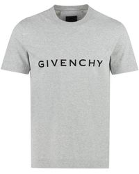 Givenchy Logo Printed Crewneck T-shirt - Gray