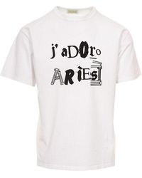 Aries - Regular Fit Crewneck T-shirt - Lyst