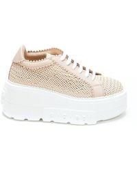 Casadei - Interwoven-Detailed Chunky Lace-Up Sneakers - Lyst