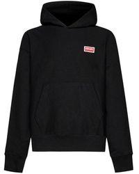 KENZO - Logo Printed Hoodie - Lyst