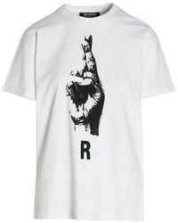 Raf Simons - 'r Hand Sign' T-shirt - Lyst