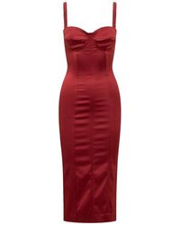 Dolce & Gabbana - Slim Fit Dress - Lyst