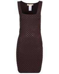 Michael Kors - Stud-embellished Straight Hem Mini Dress - Lyst