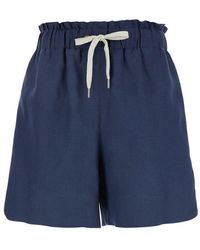 Eleventy - Drawstring Waist Shorts - Lyst