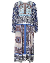 Weekend by Maxmara - All-over Patterned Crewneck Dress - Lyst