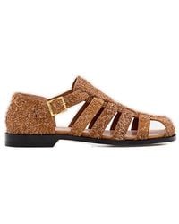 Loewe - Campo Round-toe Sandals - Lyst