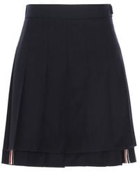 Thom Browne - Pleated Twill Skirt Skirts - Lyst