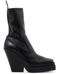 Gia Borghini - Square Toe Heeled Boots - Lyst