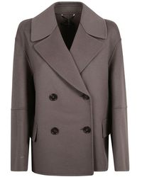 Max Mara - Double-breasted Long-sleeved Jacket - Lyst