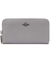 gray coach wallet