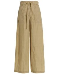 Moncler - Beige Cotton Pants - Lyst