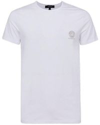 Versace - Graphic-print Crewneck Stretch-cotton T-shirt X - Lyst