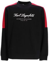 Karl Lagerfeld - Logo-print Cotton Sweatshirt - Lyst
