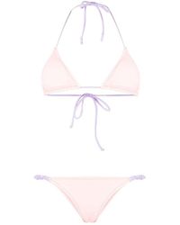 Reina Olga - Scrunchie Triangle Cup Bikini Set - Lyst