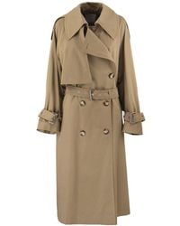 Sportmax - Double-breasted Belted Coat - Lyst