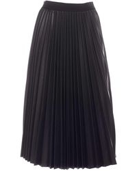 Karl Lagerfeld Pleated Maxi Skirt - Black
