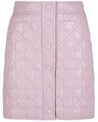 MSGM - Quilted Buttoned Skirt - Lyst