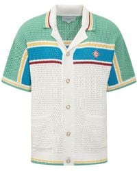 Casablanca - Crochet Tennis Shirt - Lyst