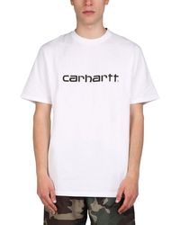 Carhartt Logo Print T-shirt - White