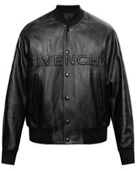 Givenchy - Leather Bomber Jacket - Lyst