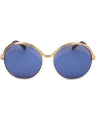Elie Saab - Round Frame Sunglasses - Lyst