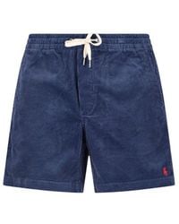 Polo Ralph Lauren - Logo Embroidered Corduroy Shorts - Lyst