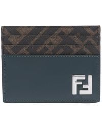 Fendi - Ff Squared Card Holder - Lyst