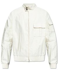 Ferragamo - Jacket With A Stand-up Collar, - Lyst