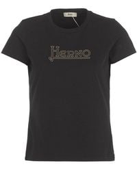 Herno - T-shirts And Polos Black - Lyst