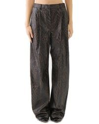 Just Cavalli - Graphic Printed Straight-Leg Trousers - Lyst