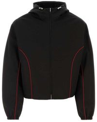 Ferragamo - Tech Cotton Blouson Jacket With Contrast Piping - Lyst