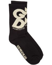Gcds Socks Andy Logo - Black