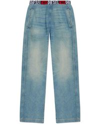 DIESEL - Jeans With Raw Finish D-Martian-S, , Light - Lyst