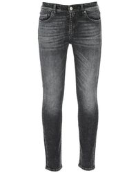 Pt05 Low-rise Slim Fit Jeans - Black