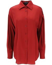 Tom Ford - Stretch Silk Satin Shirt - Lyst
