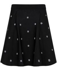 Givenchy - 4g Plumetis Short Skirt - Lyst