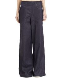 Marni - Stretch Denim Trompe L'Oeil Trousers - Lyst